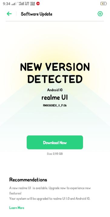 realme 2 pro android 10 update beta