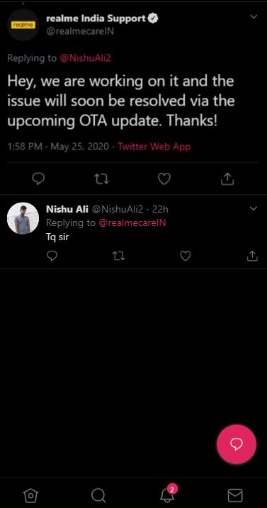 realme 5i update to be fixed soon