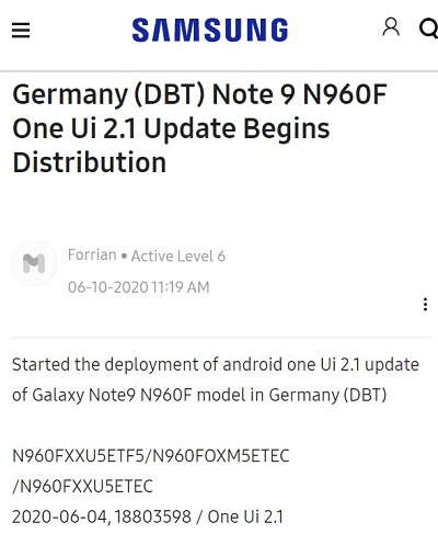 Galaxy-Note-9-One-UI-2.1-update