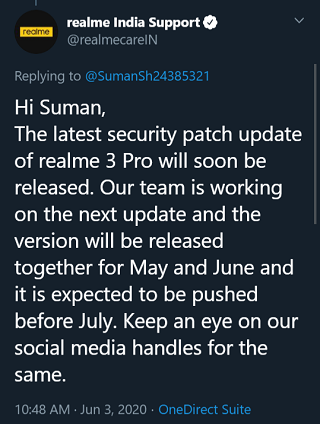 Realme-3-Pro-May-and-June-update-before-July