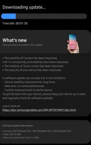 Samsung Galaxy Note 10 JUne OTA