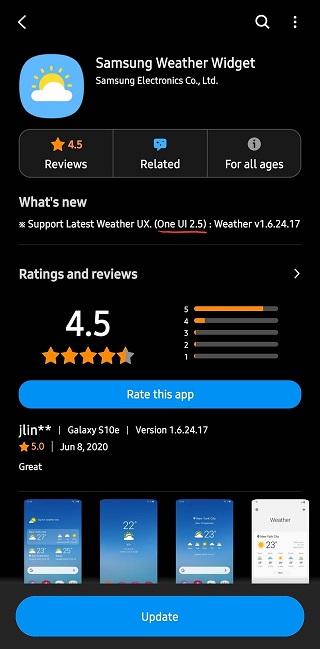 Samsung-One-UI-2.5-update-imminent-with-Weather-Widget