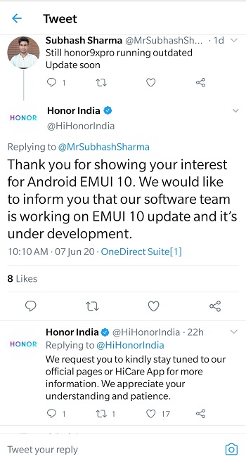 honor 9x pro android 10