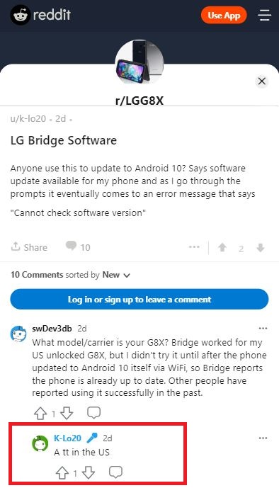 lg g8x thinq at&t android 10 update