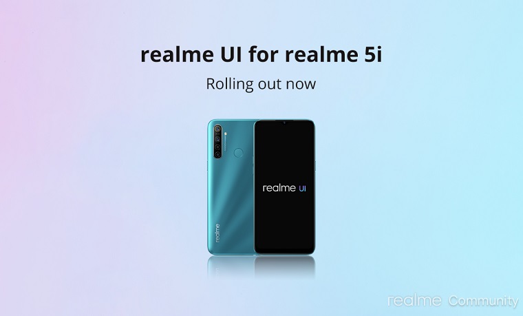 [Updated] Following Realme 5 & 5s, Realme 5i Realme UI (Android 10) stable update released, early bird access opens up