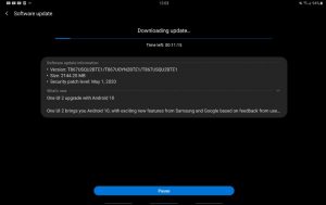 t-mobile galaxy tab s6 android 10 one ui 2.0 update