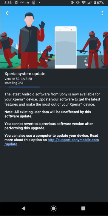 xperia xz3 june security update