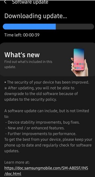 Galaxy A80 May Patch