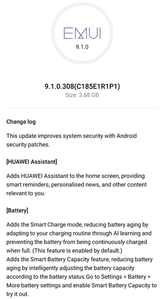 Huawei-Nova-3i-update