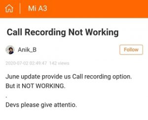 Mi-A3-call-recording-issue
