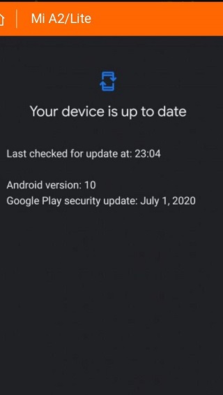 Xiaomi Mi A2 Lite July