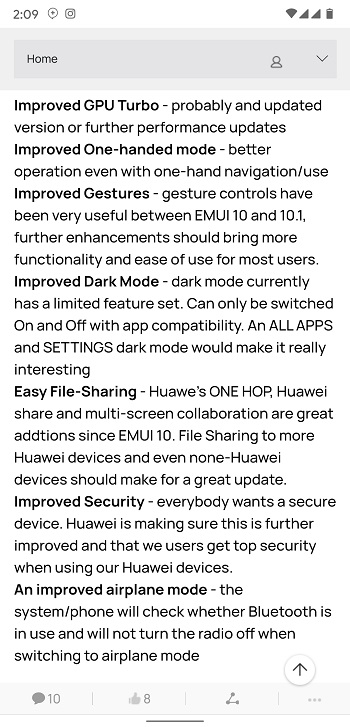 EMUI 11 Features