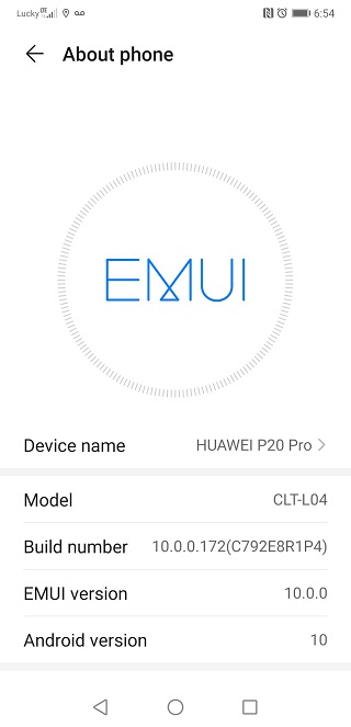 Huawei P20 Pro_Android 10_BC Canand_Telus