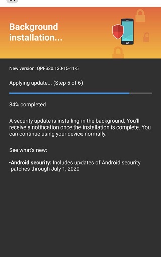 Moto Z4 July patch