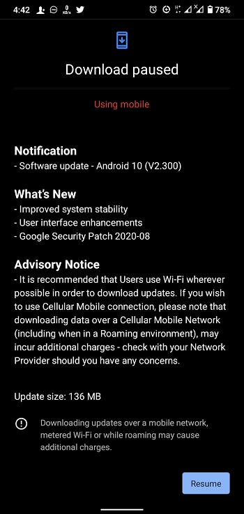 nokia 2.3 august patch