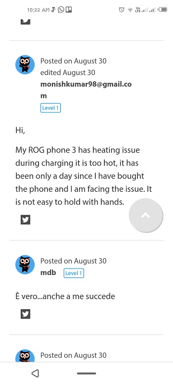 overheating rog phone 3 charging
