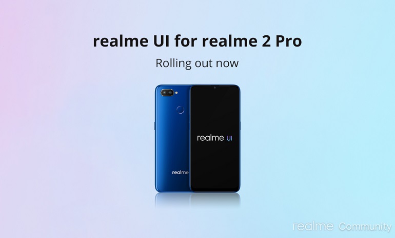 Realme 2 Pro Realme UI (Android 10) update re-released as version F.09 (Download link inside)