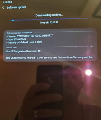 tab s5e android 10 update