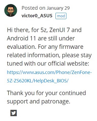 Asus-ZenFone-5Z-Android-11-update-under-evaluation