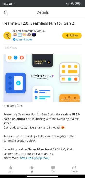 android 11 realme ui 2