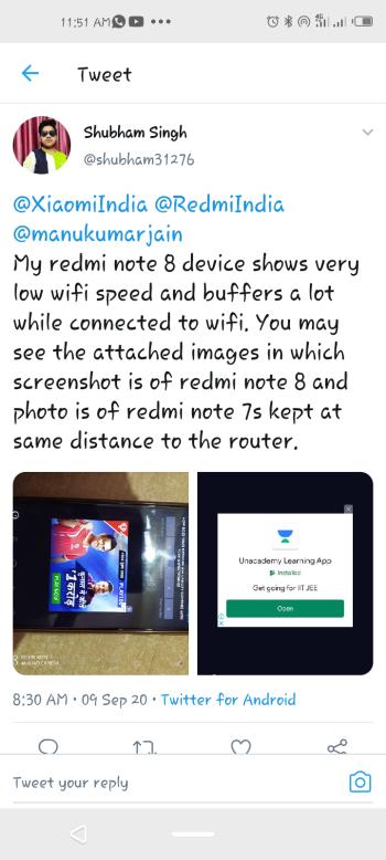redmi note 8 wifi issue twitter