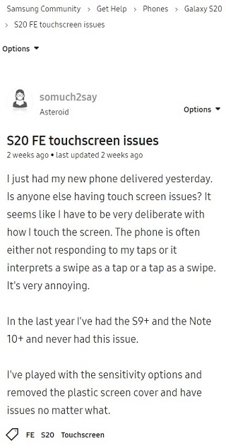 Galaxy-S20-FE-touch-screen-issues