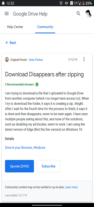 Google-Drive-download-issue