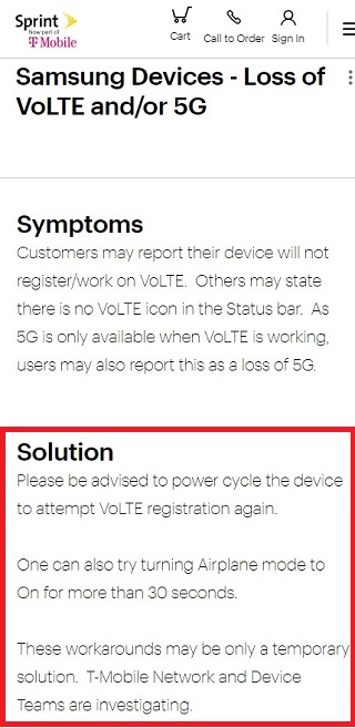 Sprint-5G-VoLTE-issues