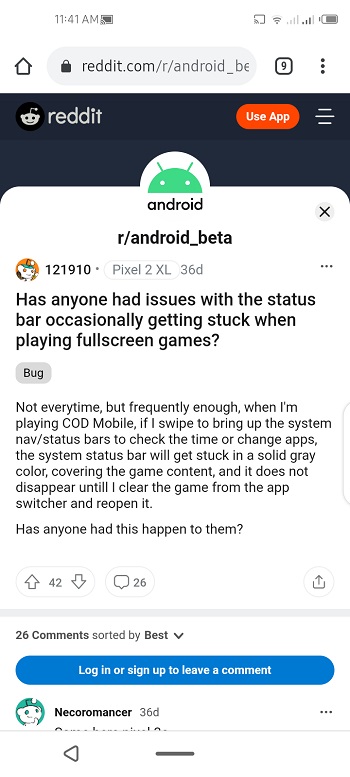 android 11 nav bar issue