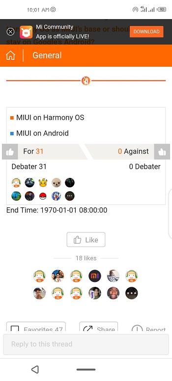 miui on harmony of Android