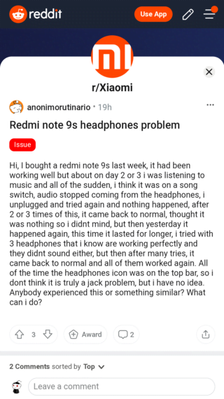 note-9s-headphone-problem