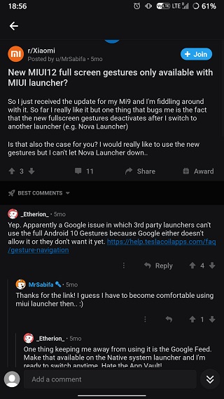 MIUI-12-third-party-launcher-issues