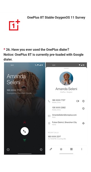 OnePlus-8T-OxygenOS-11-Survey-Dialer-app
