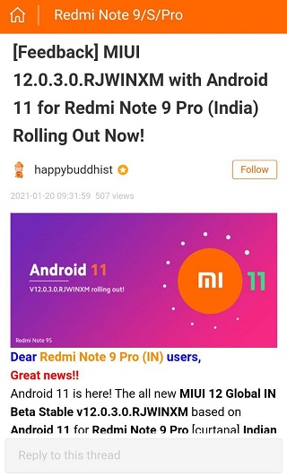 Redmi-Note-9-Pro-Android-11-update-India