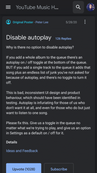 YouTube-Music-disable-autoplay