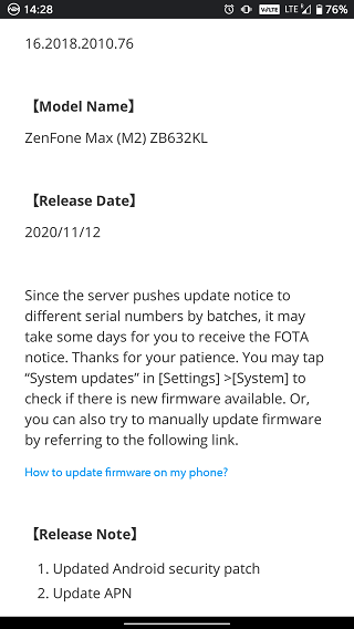 ZenFone-Max-M2-October-Patch-Sans-Android-10