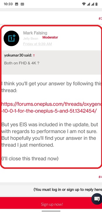 oneplus 5 eis moderator comment