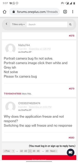 oneplus 8T portrait camera issue OnePlus 8T camera quality issue