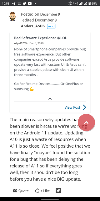 Asus-6Z-ZenFone-6-Android-11-stable-update-soon