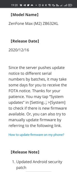 Asus-zenfone-max-m2-security-update