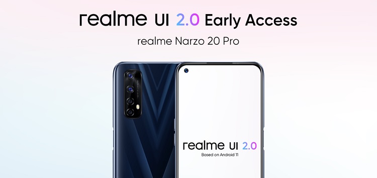 [Update: Phase 2 begins] Realme UI 2.0 Early Access application opens for Realme Narzo 20 Pro