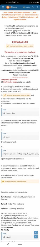 fix volte oneplus 8 oxygenos 11