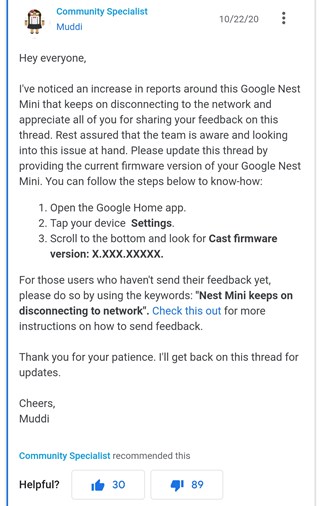 google-nest-mini-wi-fi-disconnecting-issue-acknowledged