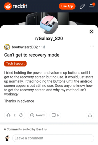 one ui 3.0 recovery mode