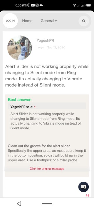 OnePlus Alert Slide silent mode fix