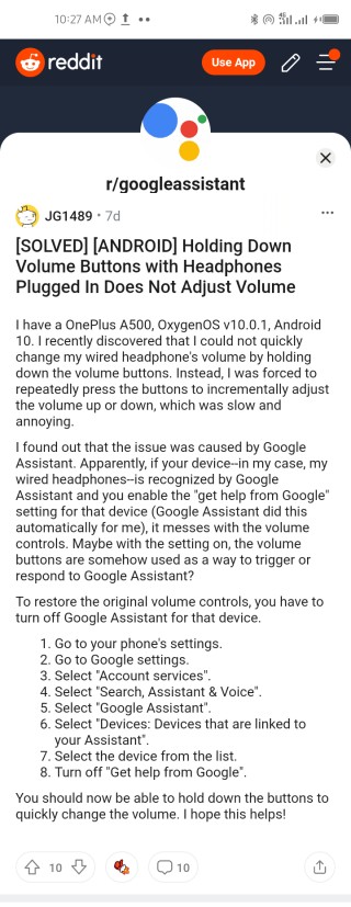 oneplus volume buttons fix reddit