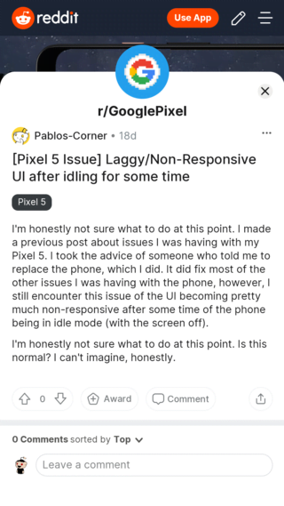 pixel 5 sensitivity scrolling