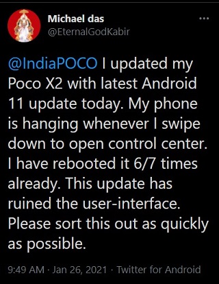 Poco-X2-Android-11-update-phone-hanging