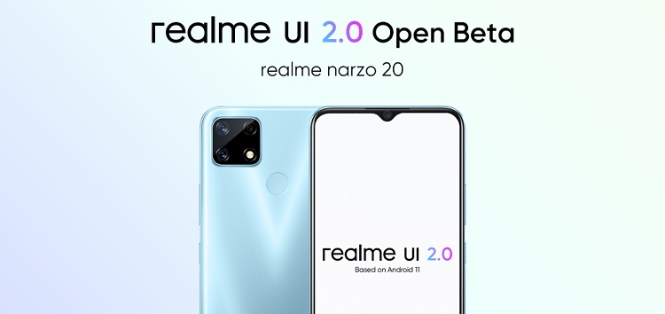 [Update: Stable update rolling out] Realme UI 2.0 (Android 11) Open Beta application begins for Realme Narzo 20