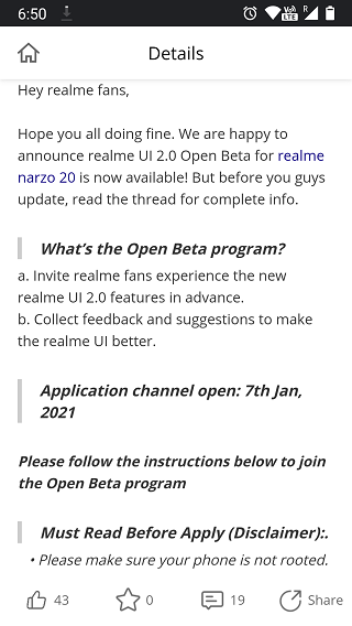 Realme-Narzo-20-Realme-UI-2.0-Android-11-Open-Beta-program